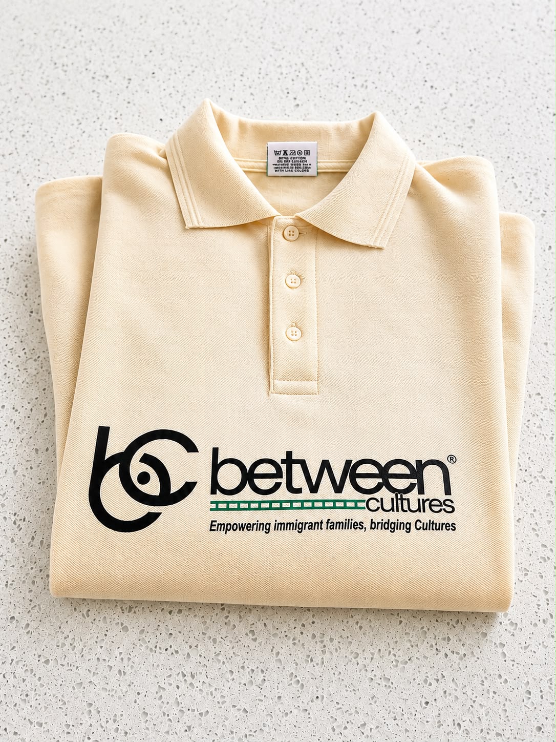 Beige Collar T-Shirt